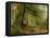 The Woodland Mirror, 19Th Century-Richard Redgrave-Framed Premier Image Canvas