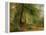 The Woodland Mirror, 19Th Century-Richard Redgrave-Framed Premier Image Canvas