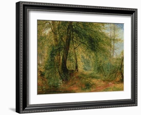 The Woodland Mirror, 19Th Century-Richard Redgrave-Framed Giclee Print