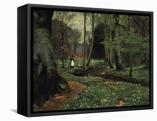 The Woodland Path-Hans Anderson Brendekilde-Framed Premier Image Canvas