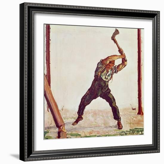 The Woodman, 1910-Ferdinand Hodler-Framed Giclee Print