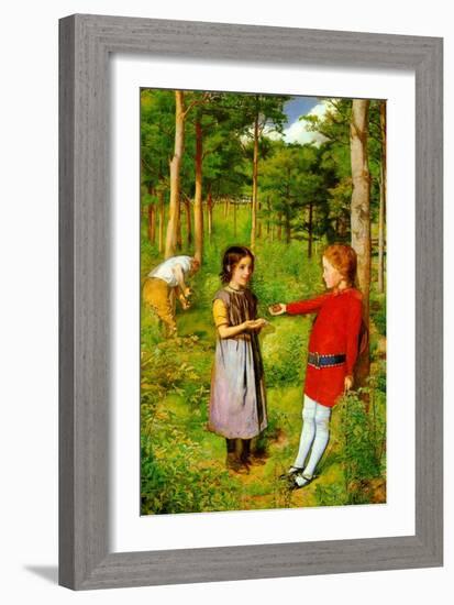 The Woodman's Daughter-John Everett Millais-Framed Art Print