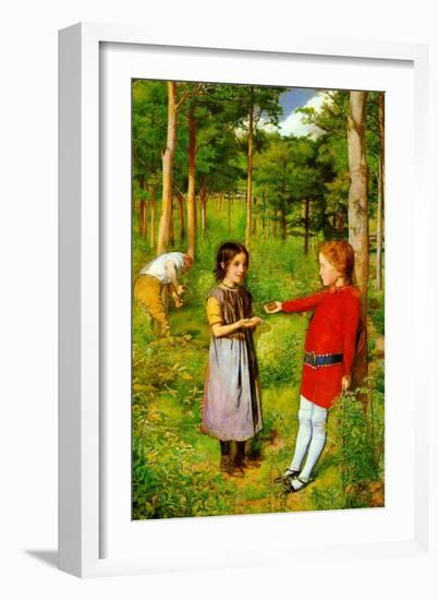 The Woodman's Daughter-John Everett Millais-Framed Art Print