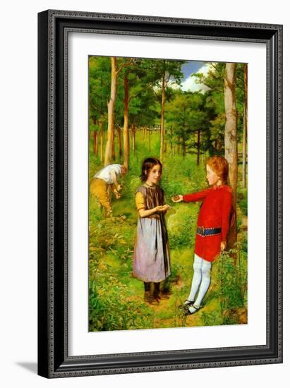 The Woodman's Daughter-John Everett Millais-Framed Art Print