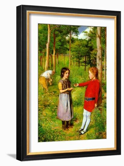 The Woodman's Daughter-John Everett Millais-Framed Art Print