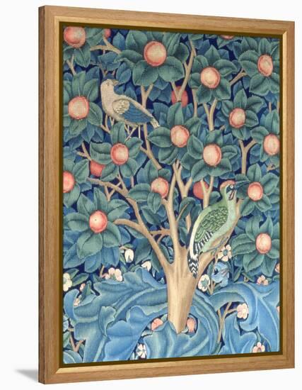 The Woodpecker Tapestry, Detail of the Woodpeckers, 1885 (Tapestry)-William Morris-Framed Premier Image Canvas