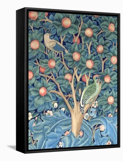 The Woodpecker Tapestry, Detail of the Woodpeckers, 1885 (Tapestry)-William Morris-Framed Premier Image Canvas