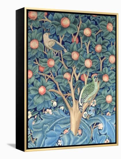 The Woodpecker Tapestry, Detail of the Woodpeckers, 1885 (Tapestry)-William Morris-Framed Premier Image Canvas