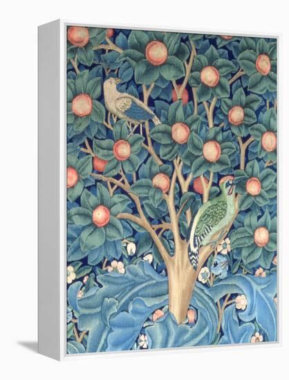 The Woodpecker Tapestry, Detail of the Woodpeckers, 1885 (Tapestry)-William Morris-Framed Premier Image Canvas