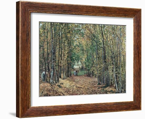 The Woods at Marly, 1871-Camille Pissarro-Framed Giclee Print