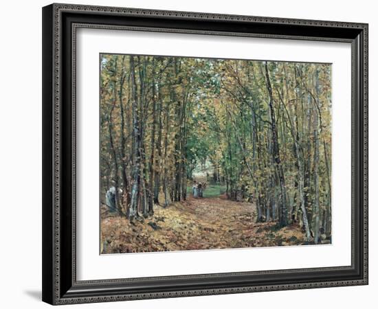 The Woods at Marly, 1871-Camille Pissarro-Framed Giclee Print