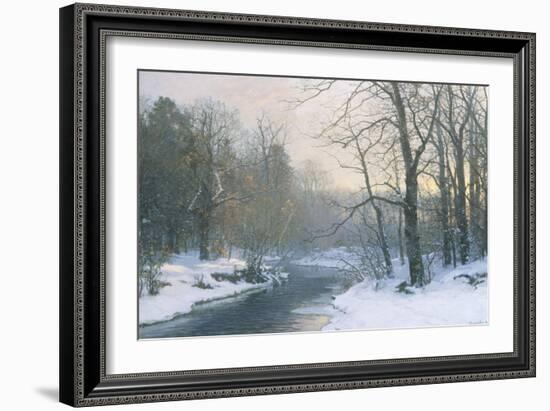 The Woods in Silver and Gold-Anders Andersen-Lundby-Framed Giclee Print