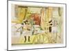 The Workroom, Published in "Lasst Licht Hinin," ("Let in More Light") 1909-Carl Larsson-Mounted Giclee Print