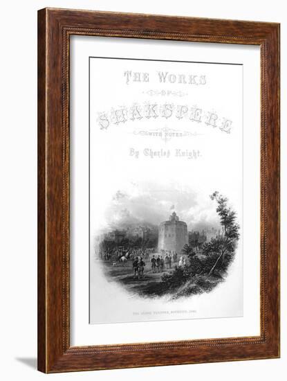 'The Works of Shakspere - The Globe Theatre, Bankside, 1593', c1870-Unknown-Framed Giclee Print