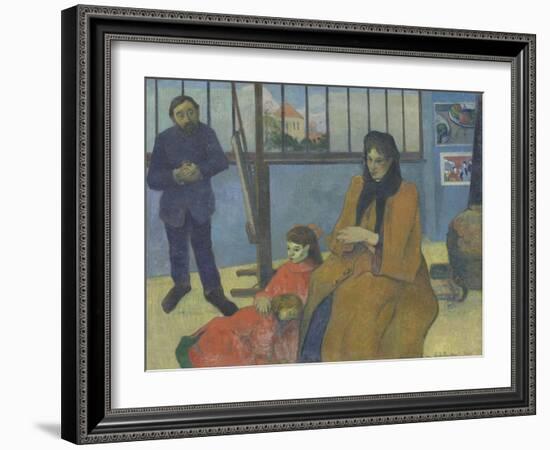 The Workshop Schuffenecker or Family Schuffenecker-Paul Gauguin-Framed Giclee Print