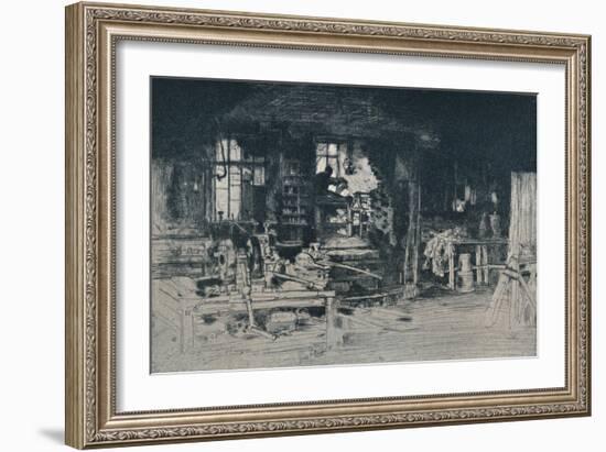 'The Workshop, Stirling', 1905-David Young Cameron-Framed Giclee Print