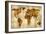 The World - Bronze on Gold-Russell Brennan-Framed Art Print