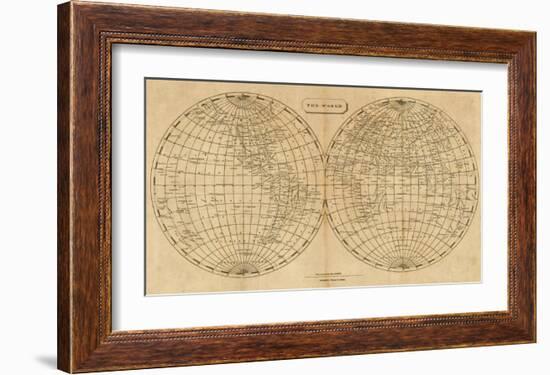 The World, c.1812-Aaron Arrowsmith-Framed Art Print