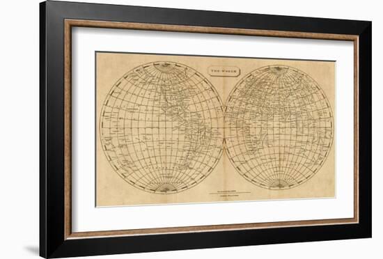 The World, c.1812-Aaron Arrowsmith-Framed Art Print