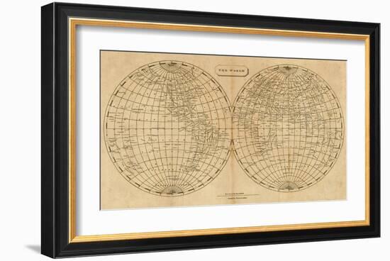 The World, c.1812-Aaron Arrowsmith-Framed Art Print