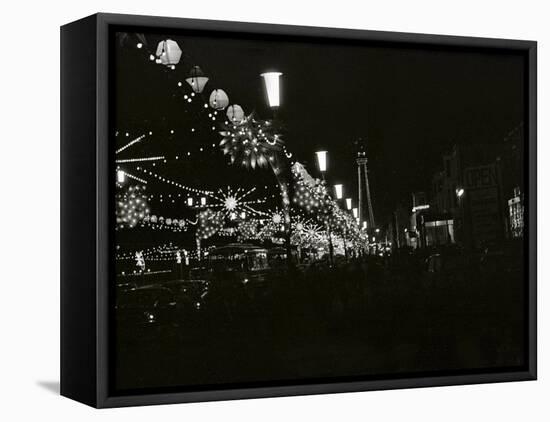 The World Famous Blackpool Illuminations in the Lancashire Seaside Resort-null-Framed Premier Image Canvas