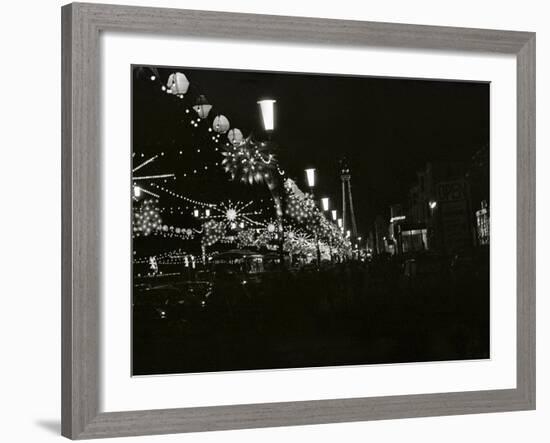 The World Famous Blackpool Illuminations in the Lancashire Seaside Resort-null-Framed Photographic Print