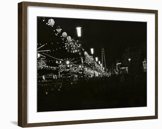 The World Famous Blackpool Illuminations in the Lancashire Seaside Resort-null-Framed Photographic Print