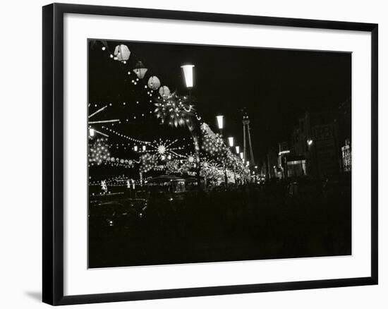 The World Famous Blackpool Illuminations in the Lancashire Seaside Resort-null-Framed Photographic Print