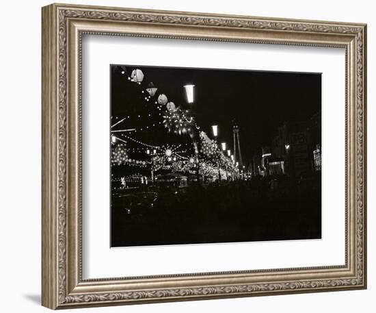 The World Famous Blackpool Illuminations in the Lancashire Seaside Resort-null-Framed Photographic Print