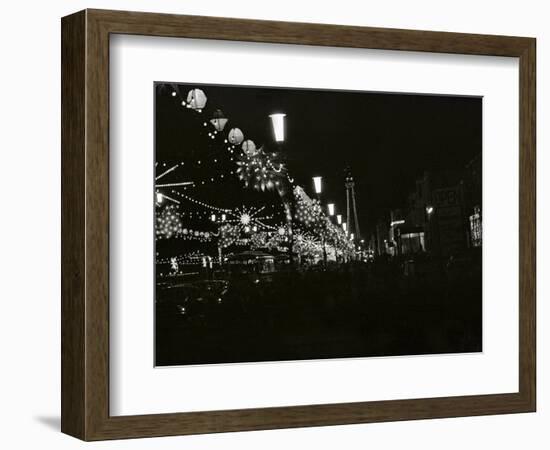 The World Famous Blackpool Illuminations in the Lancashire Seaside Resort-null-Framed Photographic Print