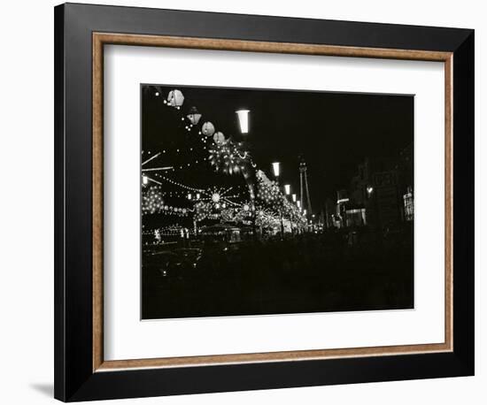 The World Famous Blackpool Illuminations in the Lancashire Seaside Resort-null-Framed Photographic Print