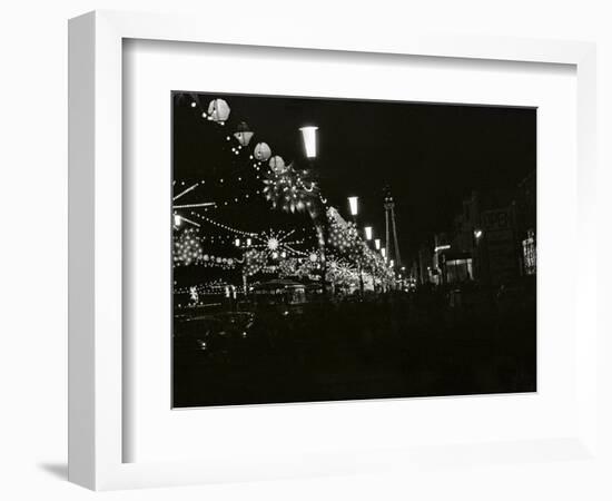 The World Famous Blackpool Illuminations in the Lancashire Seaside Resort-null-Framed Photographic Print