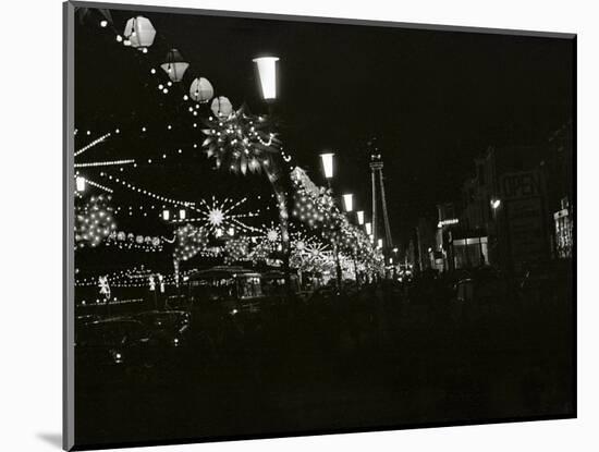 The World Famous Blackpool Illuminations in the Lancashire Seaside Resort-null-Mounted Photographic Print