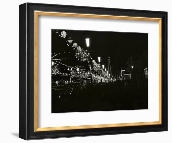 The World Famous Blackpool Illuminations in the Lancashire Seaside Resort-null-Framed Photographic Print