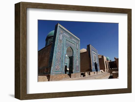 The world-famous Islamic architecture of Samarkand, Uzbekistan, Central Asia-David Pickford-Framed Photographic Print