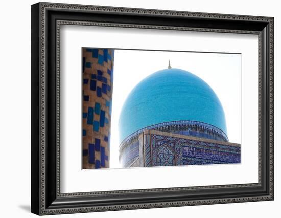 The world-famous Islamic architecture of Samarkand, Uzbekistan, Central Asia-David Pickford-Framed Photographic Print