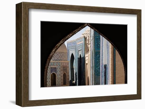 The world-famous Islamic architecture of Samarkand, Uzbekistan, Central Asia-David Pickford-Framed Photographic Print