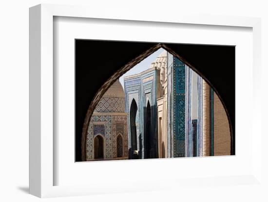 The world-famous Islamic architecture of Samarkand, Uzbekistan, Central Asia-David Pickford-Framed Photographic Print