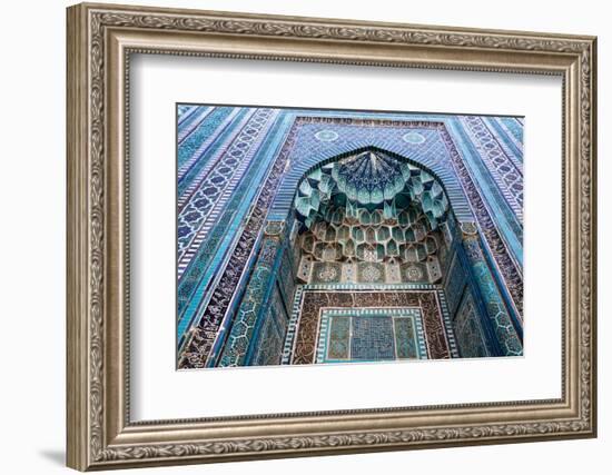 The world-famous Islamic architecture of Samarkand, Uzbekistan, Central Asia-David Pickford-Framed Photographic Print