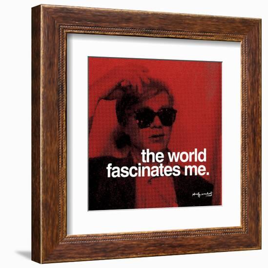 The world fascinates me-null-Framed Art Print