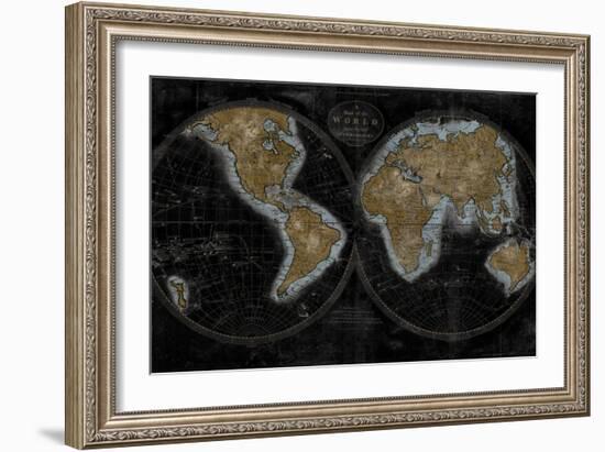 The World In Gold-Russell Brennan-Framed Art Print