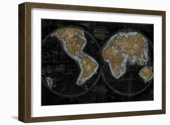 The World In Gold-Russell Brennan-Framed Art Print