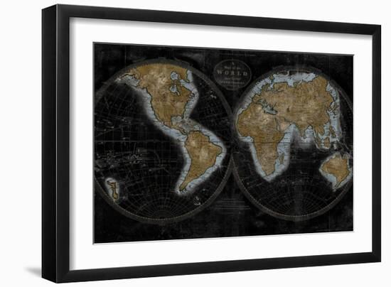 The World In Gold-Russell Brennan-Framed Art Print