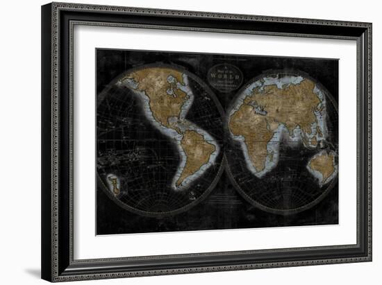 The World In Gold-Russell Brennan-Framed Art Print