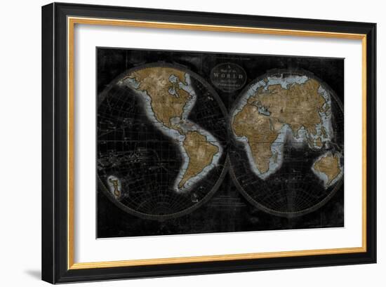 The World In Gold-Russell Brennan-Framed Art Print