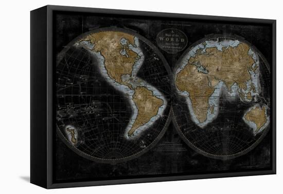 The World In Gold-Russell Brennan-Framed Stretched Canvas