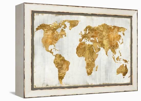 The World In Gold-Russell Brennan-Framed Stretched Canvas