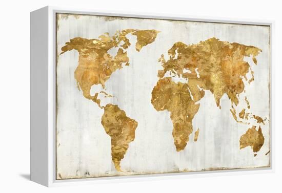 The World In Gold-Russell Brennan-Framed Stretched Canvas