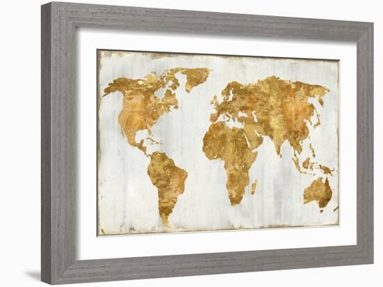 The World In Gold-Russell Brennan-Framed Art Print