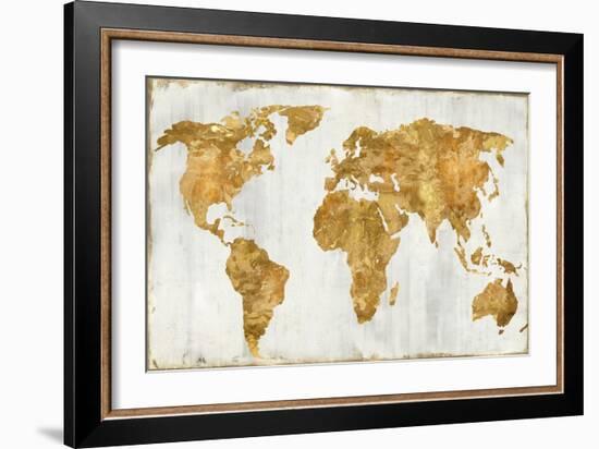 The World In Gold-Russell Brennan-Framed Art Print